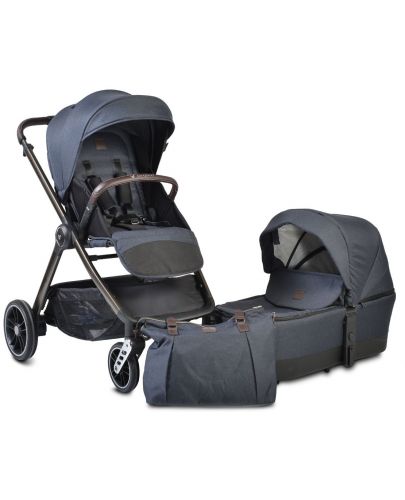 Комбинирана детска количка Cangaroo - Macan 2 в 1, деним - 1