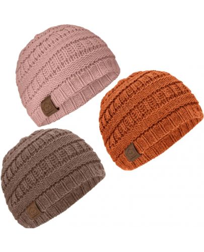 Комплект зимни бебешки шапки KeaBabies - 3 броя, 6-36 м - 1