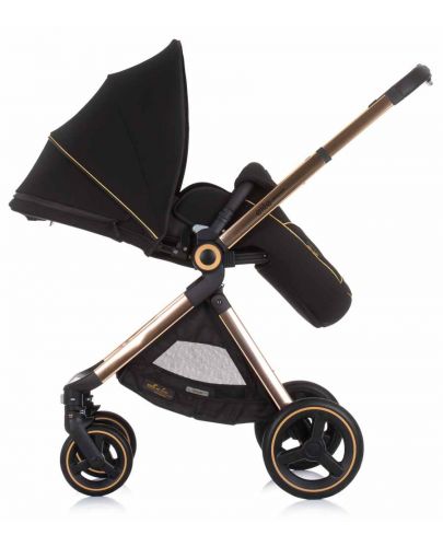 Комбинирана бебешка количка Chipolino - Елит, Абанос - 4