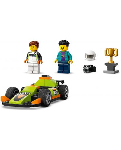 Конструктор LEGO City Great Vehicles - Зелен състезателен автомобил(60399) - 4