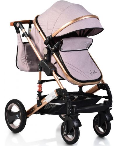 Комбинирана детска количка Moni - Gala, бежова - 1