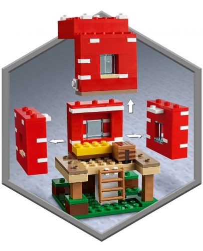 Констуктор Lego Minecraft - Къщата на гъбите (21179) - 3