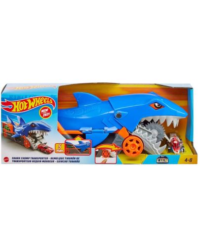 Комплект Mattel Hot Wheels - Автовоз акула, с 1 кола - 1