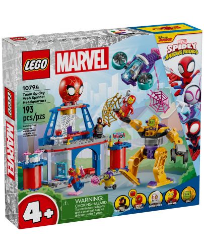 Конструктор LEGO Marvel - Щаб на отбора на Спайди (10794) - 1