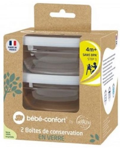 Комплект стъклени купички за съхранение на храна Bebe Confort  - 1