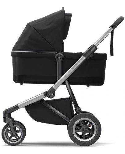 Комбинирана бебешка количка 2 в 1 Thule - Sleek, Midnight Black Aluminum - 3