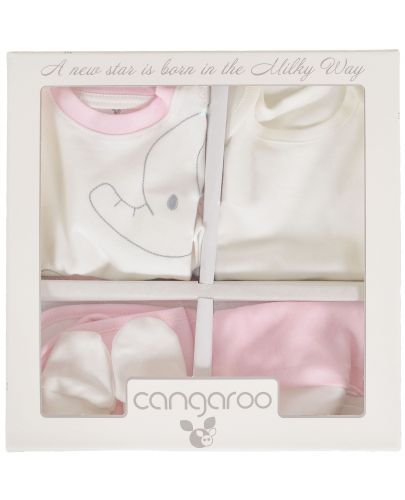 Комплект за изписване Cangaroo - Milky way, 6 части, розов слон - 8