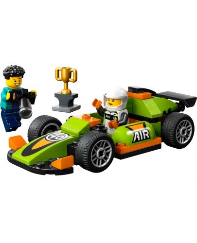 Конструктор LEGO City Great Vehicles - Зелен състезателен автомобил(60399) - 3