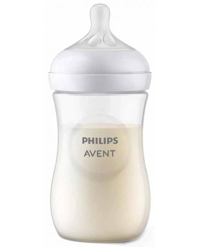Комплект от 4 броя шишета Philips Avent - Natural Response 3.0, с четка и залъгалка (0-3m) - 6