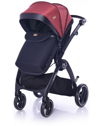 Комбинирана детска количка Lorelli - Adria, Black and Red - 6