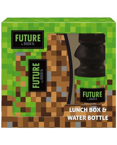 Комплект бутилка и кутия за храна Derform DF 29 Pixels - 1