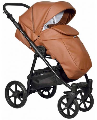 Комбинирана детска количка 3в1 Baby Giggle - Broco Eco, кафява - 2