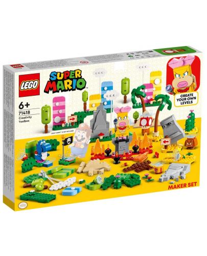Комплект LEGO Super Mario - Кутия с творчески инструменти (71418) - 1
