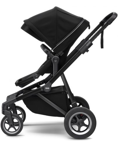 Комбинирана бебешка количка 2 в 1 Thule - Sleek, Midnight Black - 5