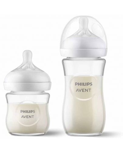 Комплект от 3 броя шишета Philips Avent - Natural Response 3.0, със залъгалка - 3