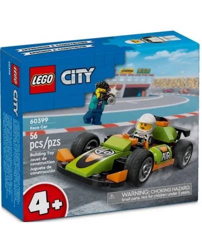 Конструктор LEGO City Great Vehicles - Зелен състезателен автомобил(60399) - 1