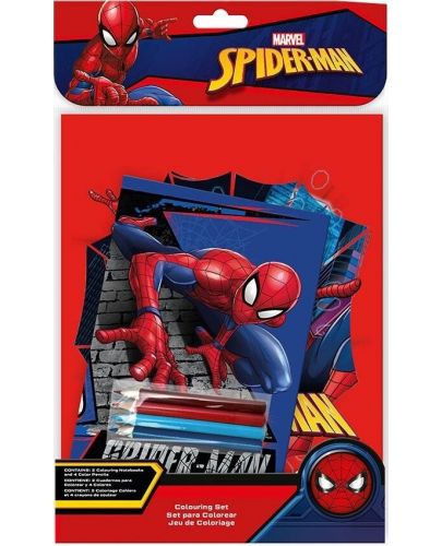 Комплект за оцветяване Kids Licensing - Spider-Man - 1
