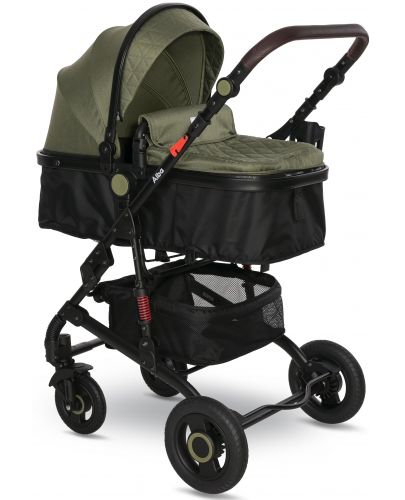 Комбинирана детска количка Lorelli - Alba Premium Set, Loden Green - 4