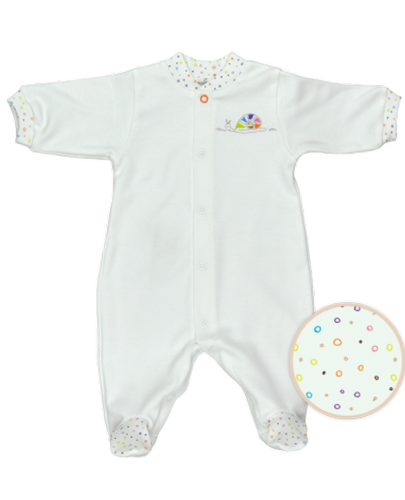 Комплект  For Babies -Цветно охлювче, лимитирано, 3 части, 1-3 месеца - 2