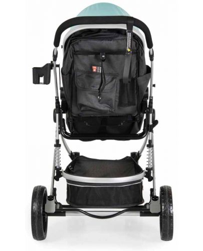 Комбинирана бебешка количка Moni - Ciara, тюркоаз с черно - 4
