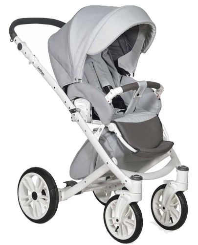 Комбинирана детска количка 3в1 Baby Giggle - Porto, сива - 2