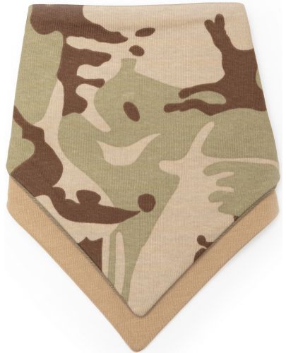 Комплект бебешки бандани Kiki Bibs - Army, 2 броя - 1