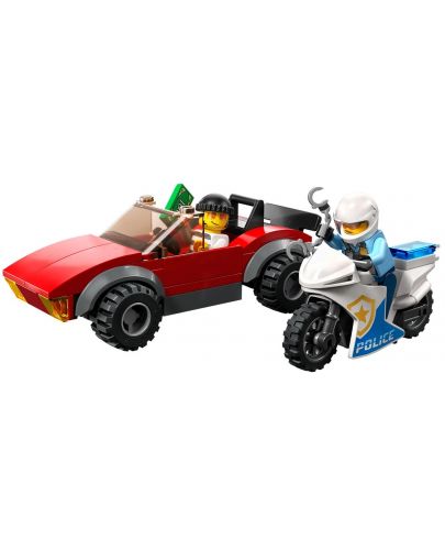 Конструктор LEGO City - Преследване с полицейски мотоциклет (60392) - 3