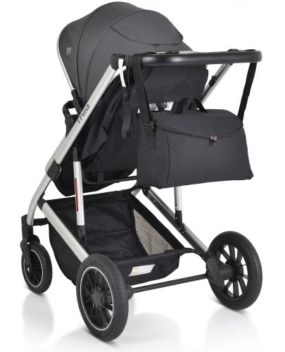 Комбинирана бебешка количка Moni - Thira, сива - 7