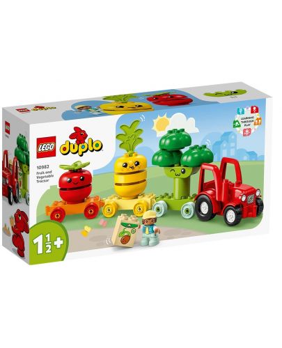 Конструктор LEGO Duplo - Трактор за плодове и зеленчуци (10982) - 1