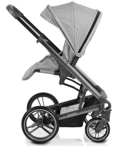 Комбинирана детска количка Cangaroo - Icon 2 в 1, сива - 6