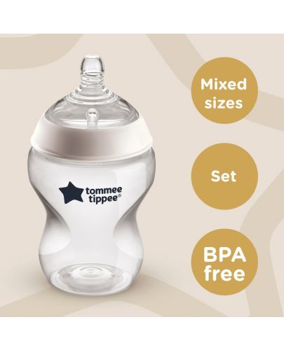 Комплект за новородено Tommee Tippee Closer to Nature - С четка за шишета, унисекс - 3