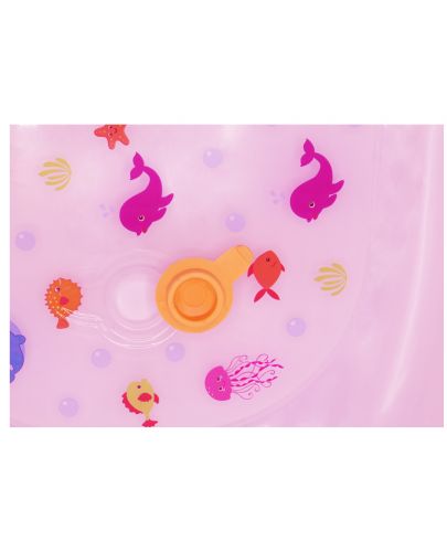 Комплект за къпане с термометър BabyJem - Розов, 6 части - 3