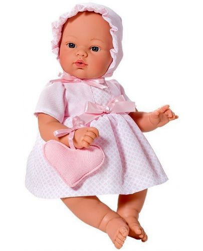 Кукла Asi - Бебе Коке, с розова рокля и чантичка - 1