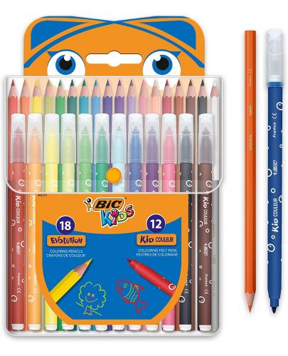 Комплект за оцветяване BIC Kids - 30 части - 1