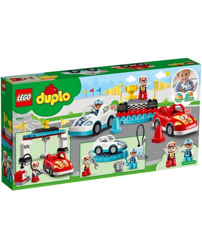 Конструктор Lego Duplo Town - Състезателни коли (10947) - 2
