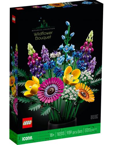 Конструктор LEGO Icons - Букет от диви цветя (10313) - 1