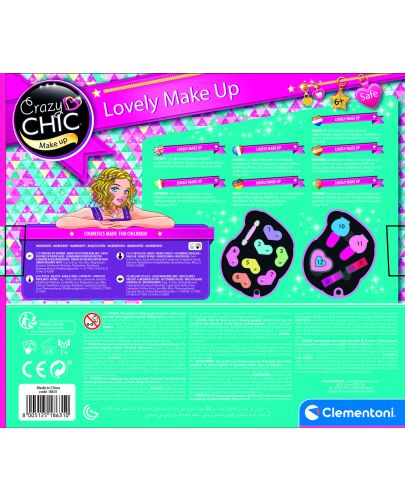 Комплект детски гримове Clementoni - Crazy Chic, Eднорог - 3