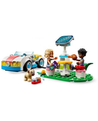 Конструктор LEGO Friends - Електрическа кола и зарядно (42609) - 4