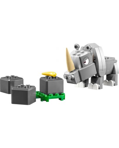 Конструктор допълнение LEGO Super Mario - Носорогът Рамби (71420) - 2