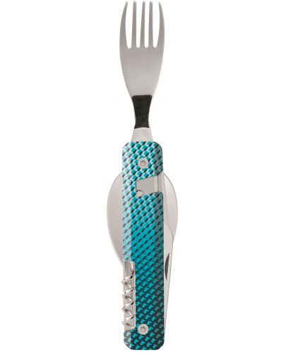 Комплект за хранене Akinod - Multifunction Cutlery 13H25, Blue Mosaic - 6