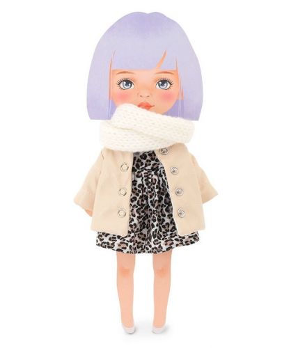 Комплект дрехи за кукла Orange Toys Sweet Sisters - Бежово кожено яке - 2
