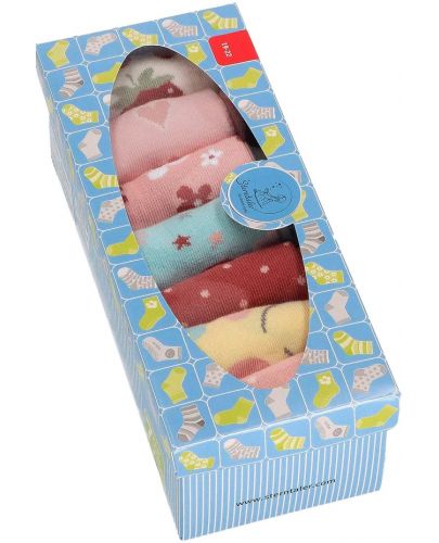 Комплект детски чорапи за момичета Sterntaler - 23/26 размер, 2-4 години, 7 чифта - 2