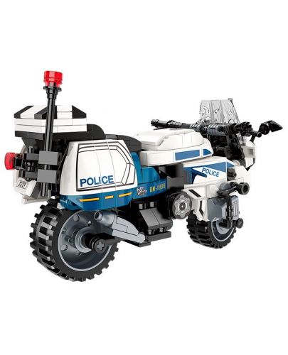 Конструктор Qman - Полицейски мотор, 395 части - 3