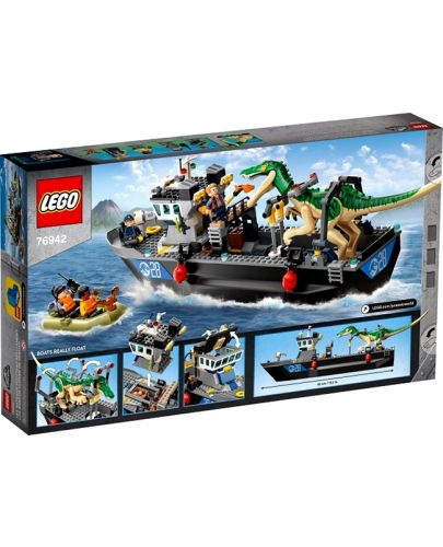 Конструктор Lego Jurassic World - Бягство с кораб на Барионикс (76942) - 2