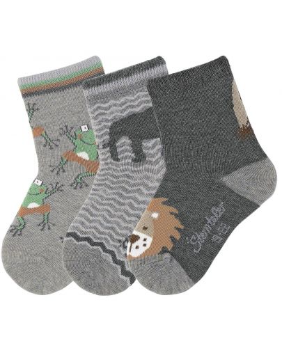 Комплект детски чорапи Sterntaler - 3 чифта, 17/18, 6-12 месеца - 1