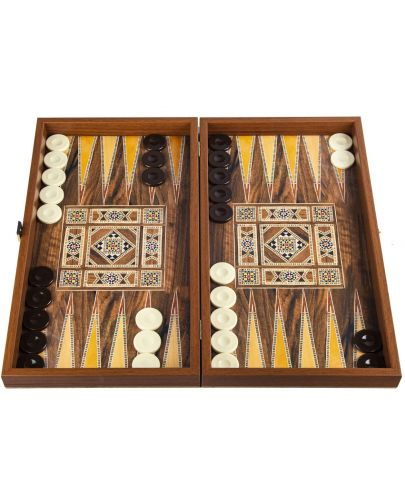 Комплект шах и табла Manopoulos - ориенталски принт, 38 х 20 cm - 1