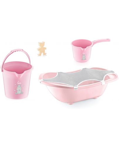 Комплект за къпане BabyJem - Розов, 5 части - 1