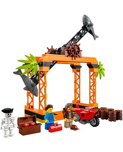 Конструктор Lego City - Каскадьорско предизвикателство Shark Attack (60342) - 2