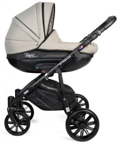 Комбинирана детска количка 2 в 1 Dorjan - Basic Comfort Vip, сиво и черно - 2