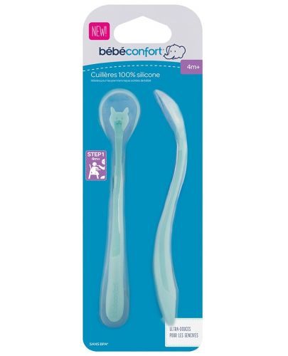 Комплект силиконови лъжици Bebe Confort, 2 броя - 5